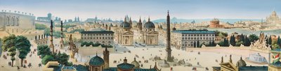 Panorama of Rome by Leopoldo Calvi